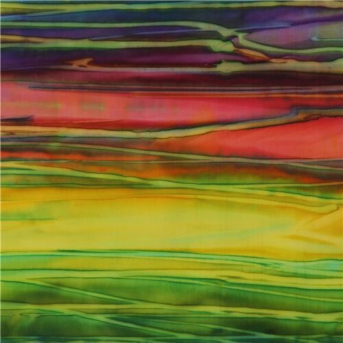 rainbow Robert Kaufman batik stripe fabric