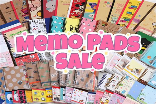 Get super cute memo pads on sale!!