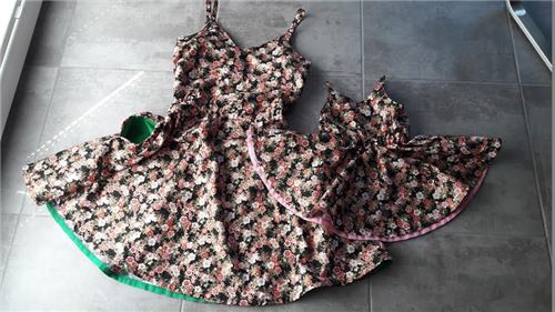 Matching dresses for adults and kids! This combo is so sweet!