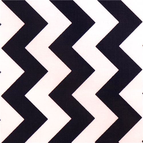 chevron Riley Blake laminate fabric navy white