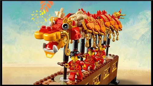 A Lego dragon dance! How cool!