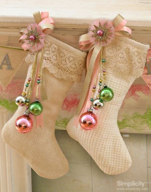 This image, by Sweet Southern Blue, shows off the CUTEST stockings with little bell decorations!