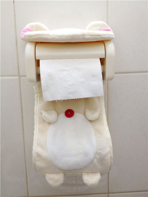 It looks cute and has room for a second roll of paper