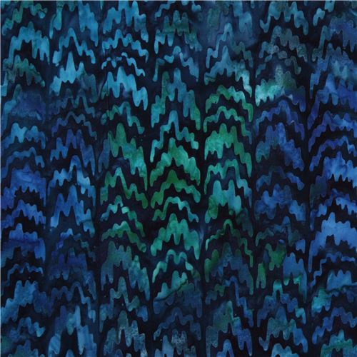 dark blue Robert Kaufman squiggle shape tie dye Batik look fabric Reflections 2