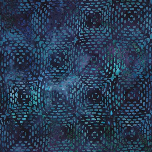dark blue-purple Robert Kaufman stroke square tie dye Batik look fabric Boxed In