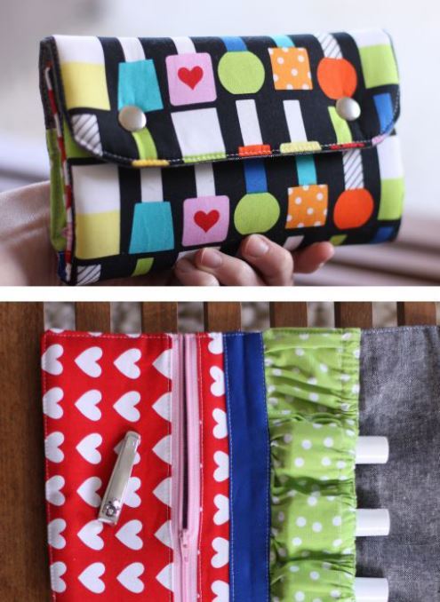 Make your very own pouches with this free pattern!