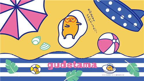 Fun in the sun with Gudetama!