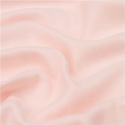 solid light pink-peach double gauze fabric by Cosmo