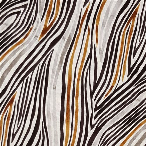 zebra stripe rayon linen fabric by Kokka from Japan