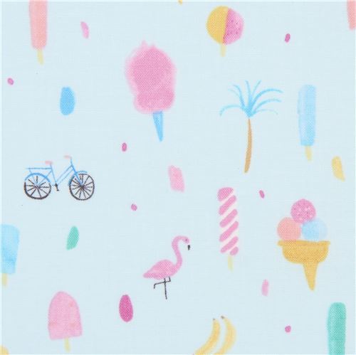 Dear Stella light blue ice cream fabric