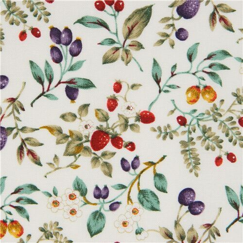 off-white Nakamura colorful berry fabric from Japan