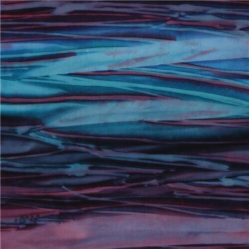 Robert Kaufman blue purple batik stripe fabric