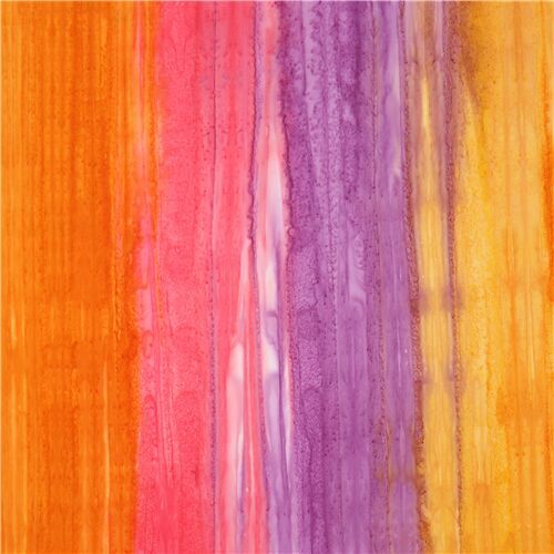 orange pink ombre batik stripe fabric by Robert Kaufman