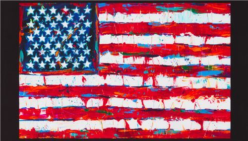 Robert Kaufman American flag panel fabric