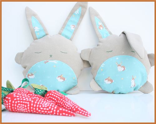 Eva-Maria from the blog byevamaria made this fun Easter project with one of our rabbit fabrics
