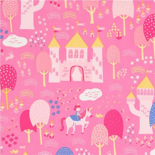 pink fairy tale Moda fabric