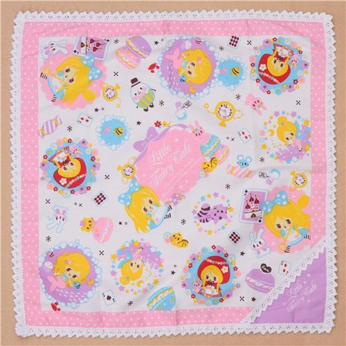 white colorful fairy tale macaron Alice mermaid food cloth from Japan