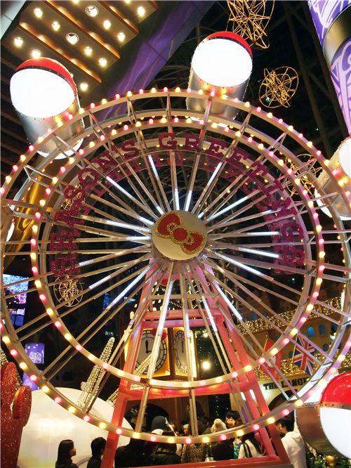 London eye with Hello Kitty ribbon London eye with Hello Kitty ribbon