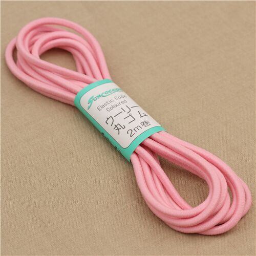 elastic cord 2m from Japan in pink