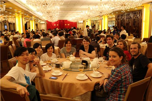 Everybody really enjoyed the food at the restaurant in the evening