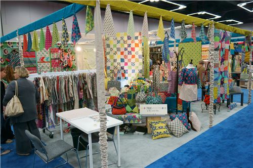 The beautiful Kokka booth at the Spring Quilt Market