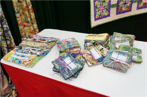 They also had cool fabric bundles from their different collections at their booth