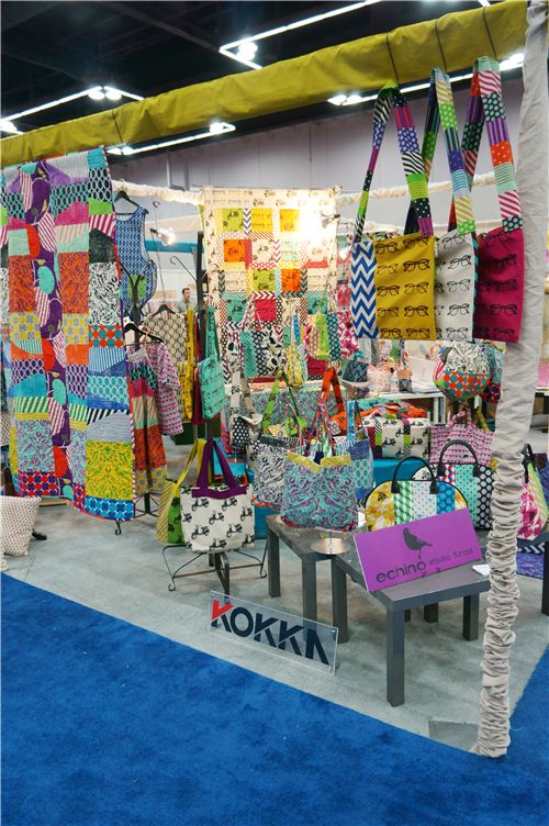 One corner was fully dedicated to echino fabrics