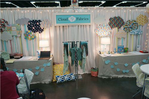 We loved the booth of Cloud 9 Fabrics and will offer some of their fabrics in our shop really soon