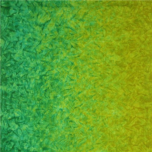 ombre lime green batik fabric by Robert Kaufman