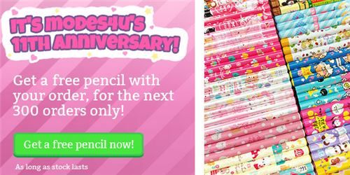 You can get a free pencil with your order!!