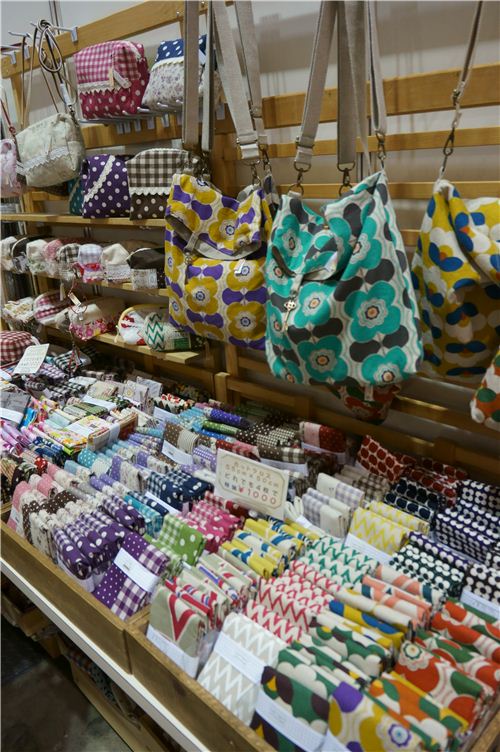 Wonderful fabrics with lots of examples what to sew with them