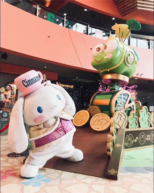 Cinnamoroll can't wait for CNY! This image and the 2 directly above are courtesy of Sanrio's Facebook page