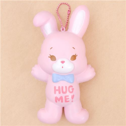 pink bunny rabbit Hug Me squishy by NIC