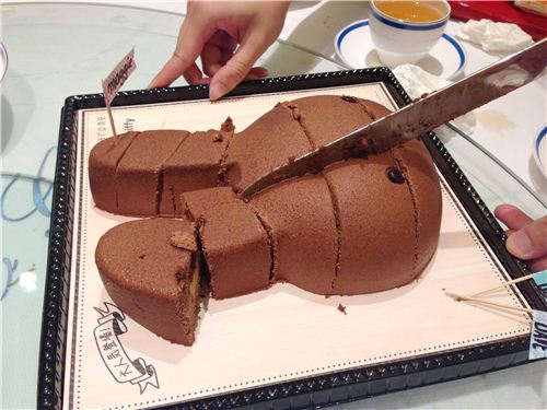 The kawaii Miffy cake was almost too cute to eat