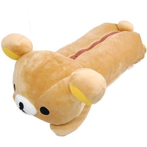 big on tummy lying Rilakkuma plush bear tissue box