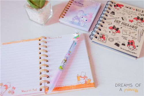Lovely My Melody and unicorn stationery!