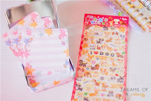 This stationery is so colorful and cute