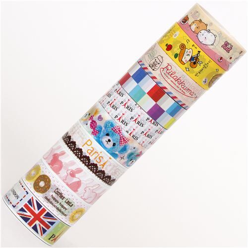 kawaii Deco Tape adhesive tape 10pcs Set 60