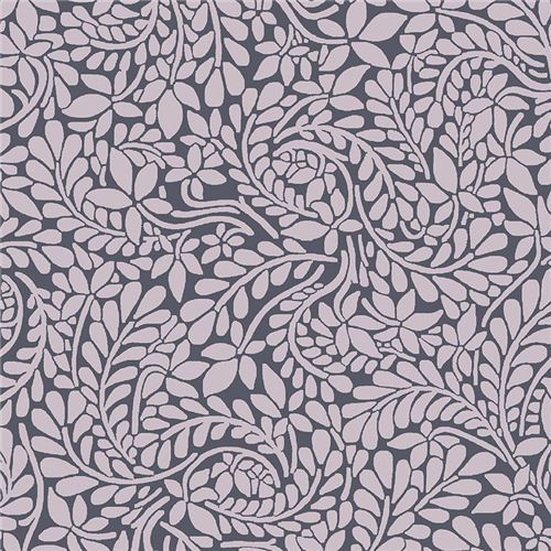 dark grey fabric with mauve vine pattern by Liberty Fabrics