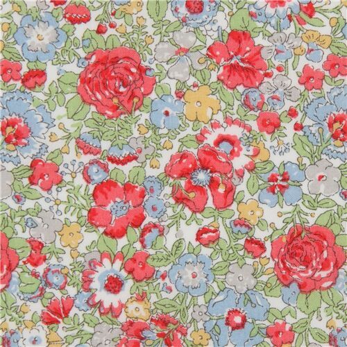 Liberty Fabrics Tana Lawn cotton small packed flower fabric