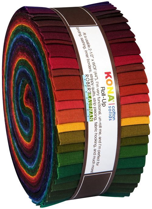 Roll-up fabric bundle roll New Dark Palette Robert Kaufman