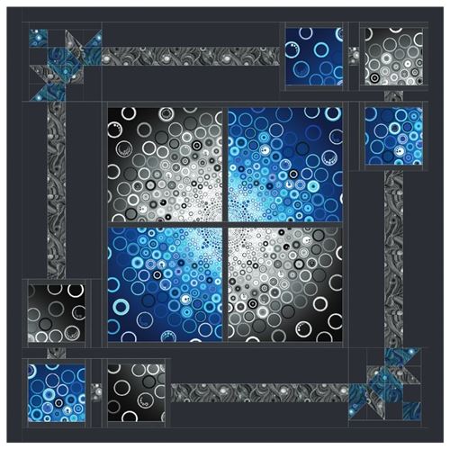 Learn to make this breathtaking Effervescence quilt with a FREE sewing pattern! 1
