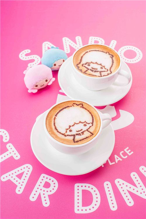 Adorable Little Twin Stars coffee, photo from Langham place