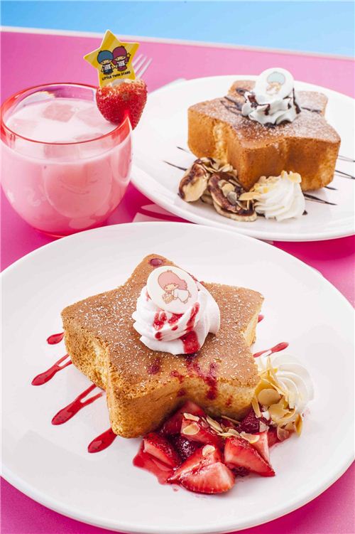 Adorable Little Twin Stars star shaped dessert, photo from Langham place
