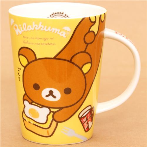 big yellow Rilakkuma Egg Kitchen cup San-X