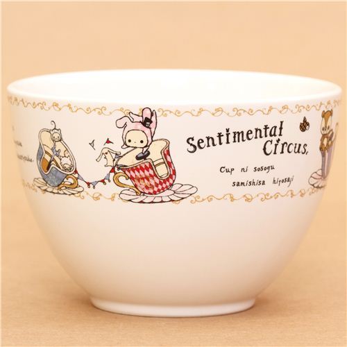 kawaii Sentimental Circus ceramics mug bowl by San-X