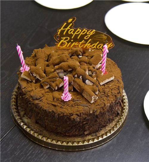 We got her this chocolate marshmallow cake
