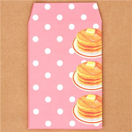 kawaii pancakes mini envelope Japan Kamio Polka Dot