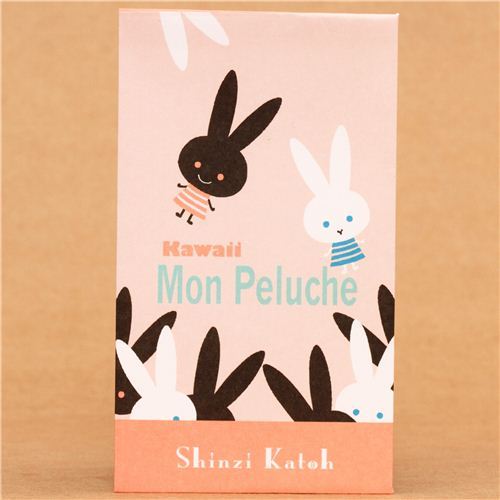 pink rabbit mini envelope set Shinzi Katoh