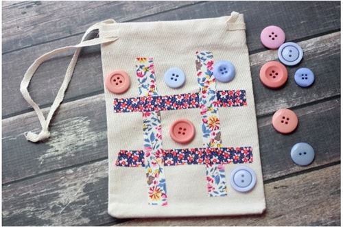 This Tic Tac Toe game is a great idea, by Premeditated Leftovers, for kids!